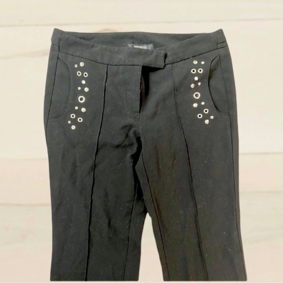 Arden B Pocket Studded Black Dress Pants Size 2 - Picture 16 of 16